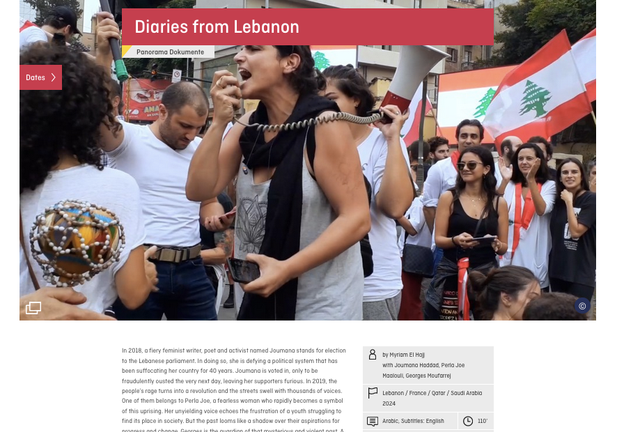 Screenshot der Berlinale 2024