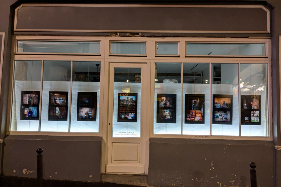 Britts Radike's photography display in Paris